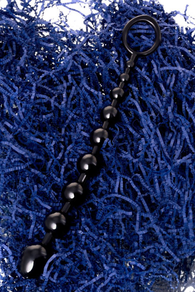 Черная анальная цепочка A-toys - 28,3 см. Черная анальная цепочка A-toys - 28,3 см.