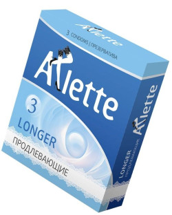 Презервативы Arlette Longer с продлевающим эффектом - 3 шт. Презервативы Arlette Longer с продлевающим эффектом - 3 шт.