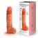 Телесный фаллоимитатор с внутренним стержнем - 18,5 см. Телесный фаллоимитатор с внутренним стержнем - 18,5 см.