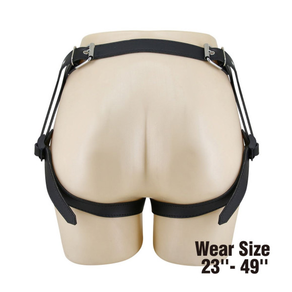 Синие трусики харнесс с платформой Caludio II