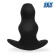 Черный рельефный анальный стимулятор-тоннель - 15,5 см. Черный рельефный анальный стимулятор-тоннель - 15,5 см.