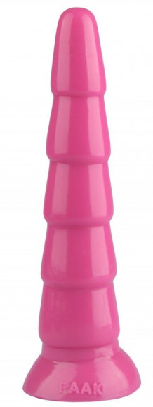 Розовый анальный рельефный стимулятор - 27 см. Розовый анальный рельефный стимулятор - 27 см.