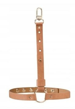 Коричневые гартеры с металлической фурнитурой Коричневые гартеры с металлической фурнитурой