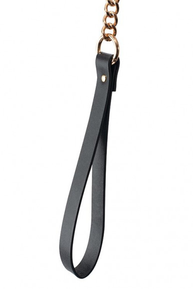 Черный ошейник PREMIUM COLLAR LEASH SET с золотистым поводком Черный ошейник PREMIUM COLLAR LEASH SET с золотистым поводком