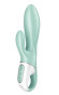 Зеленый вибратор-кролик Satisfyer Air Pump Bunny 5+ с функцией расширения - 20,4 см. Зеленый вибратор-кролик Satisfyer Air Pump Bunny 5+ с функцией расширения - 20,4 см.