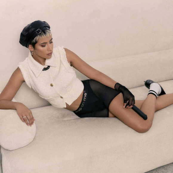 Трусики-шорты для фиксации насадок Strap-on-me Harness Lingerie Halo - size M