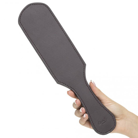 Коричневая кожаная шлепалка - 36 см.