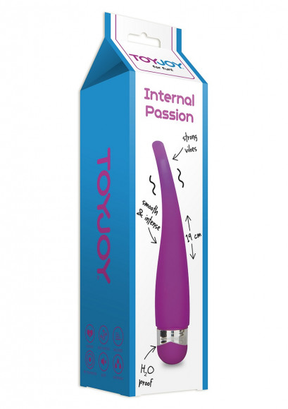 Фиолетовый стимулятор точки G Internal Passion - 19 см. Фиолетовый стимулятор точки G Internal Passion - 19 см.