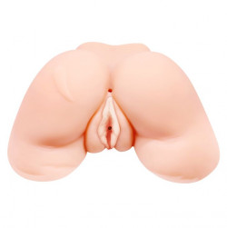 Телесная вибровагина Julie с 2 рабочими отверстиями Телесная вибровагина Julie с 2 рабочими отверстиями