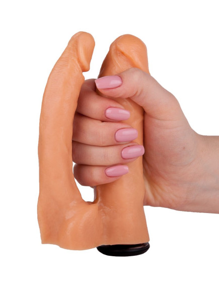 Двойная насадка для страпона Харнесс - 15,5 см. Двойная насадка для страпона Харнесс - 15,5 см.