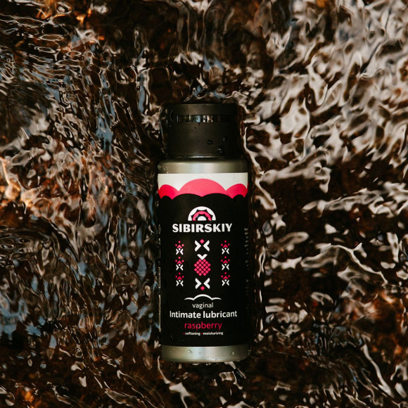 Интимный лубрикант на водной основе SIBIRSKIY с ароматом лесной малины - 100 мл.