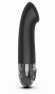 Черный вибратор с функцией электростимуляции Right on Ron - 17 см. Черный вибратор с функцией электростимуляции Right on Ron - 17 см.