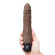 Коричневый вибромассажер 7  Realistic Vibrator - 20 см.