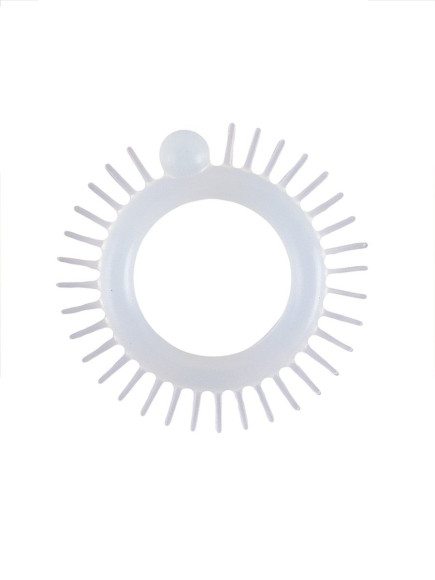 Эластичное эрекционное кольцо с шипиками и шариком