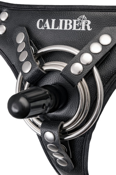 Черные трусики для страпона RealStick CALIBER Черные трусики для страпона RealStick CALIBER