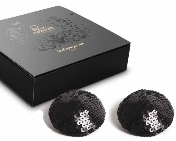 Чёрные наклейки на грудь SEQUIN Чёрные наклейки на грудь SEQUIN