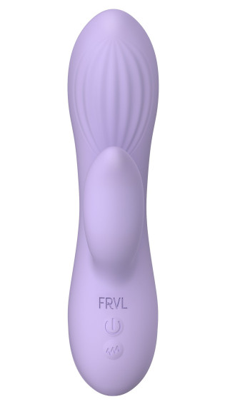 Сиреневый вибратор-кролик Hippo - 17 см.