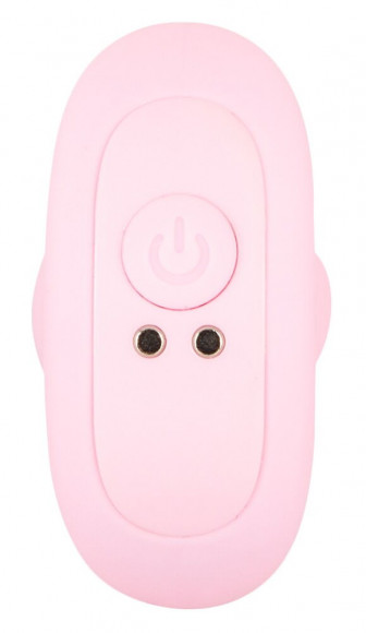 Розовая анальная пробка с вибрацией Cuties Vibrating Mini Butt Plug - 8 см.