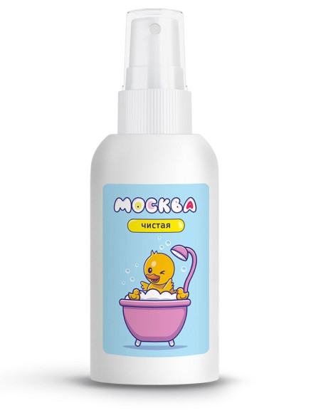 Антибактериальный спрей для очистки секс-игрушек с ароматом дыни Москва Чистая - 100 мл. Антибактериальный спрей для очистки секс-игрушек с ароматом дыни Москва Чистая - 100 мл.