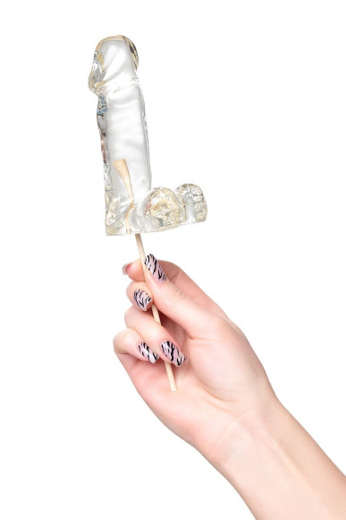 Прозрачный леденец в форме пениса со вкусом пина колада Прозрачный леденец в форме пениса со вкусом пина колада