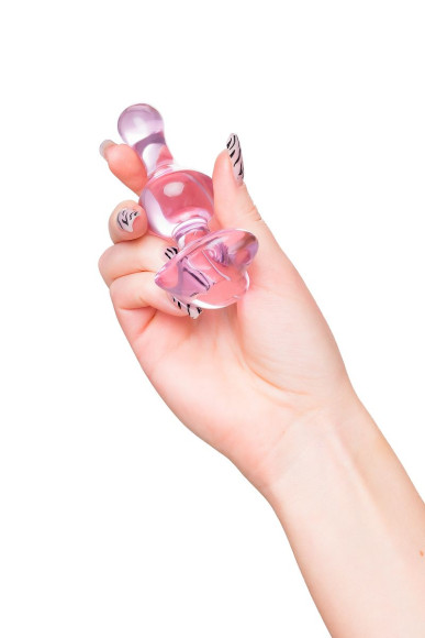 Розовая фигурная анальная втулка - 9,8 см. Розовая фигурная анальная втулка - 9,8 см.