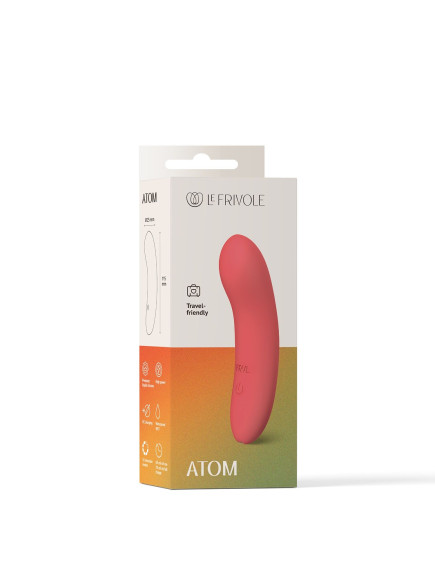 Коралловый мини-вибратор Atom - 11,5 см. Коралловый мини-вибратор Atom - 11,5 см.