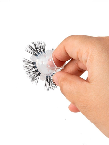 Эластичное эрекционное кольцо с черными «ресничками» Эластичное эрекционное кольцо с черными «ресничками»