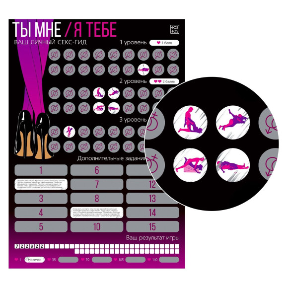Скретч-плакат  Секс-гид. Ты мне - я тебе 