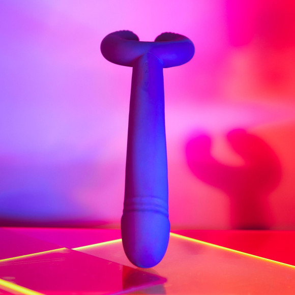 Темно-синий вибратор для пар Please Me Multi Vibrator Темно-синий вибратор для пар Please Me Multi Vibrator