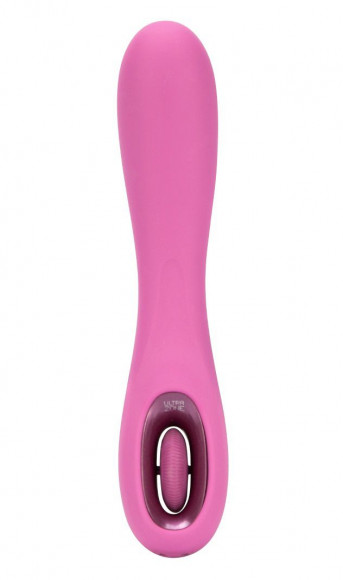 Розовый перезаряжаемый вибромассажер Tundra Rose 6x - 17,8 см.