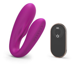 Лиловый вибратор для пар Match Up Couple Vibrator with Remote Control Лиловый вибратор для пар Match Up Couple Vibrator with Remote Control