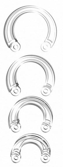 Набор дополнительных прозрачных колец для поясов верности Набор дополнительных прозрачных колец для поясов верности