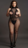 Кэтсьюит с доступом High Neck Fishnet And Lace Bodystocking Кэтсьюит с доступом High Neck Fishnet And Lace Bodystocking