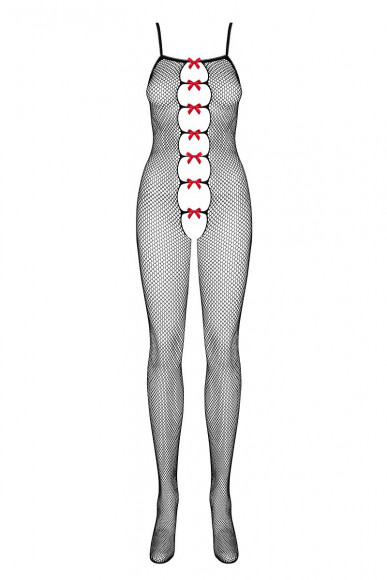 Комбинезон-сетка с алыми бантиками Комбинезон-сетка с алыми бантиками