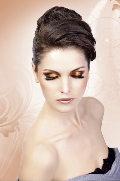 Чёрно-коричневые ресницы Deluxe