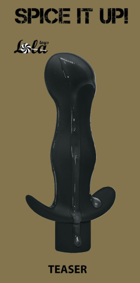 Чёрная анальная пробка с вибрацией Teaser - 12,5 см. Чёрная анальная пробка с вибрацией Teaser - 12,5 см.