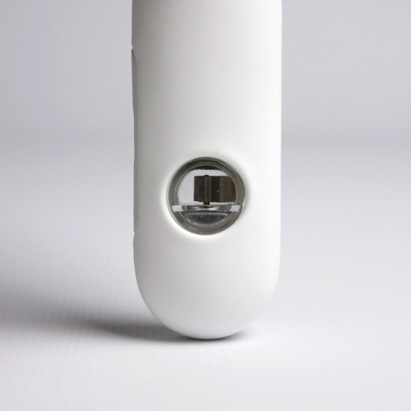 Белое эрекционное виброкольцо с пультом ДУ