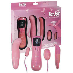 Розовый контроллер вибрации с 4 стимуляторами PANDORA S BOX