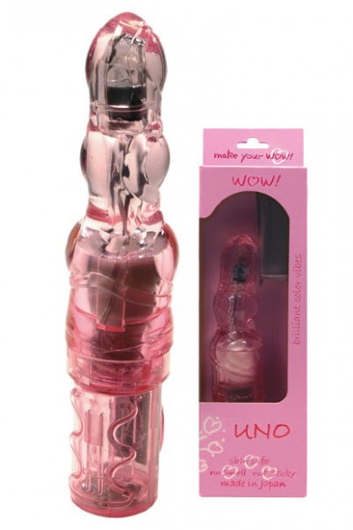 Розовый вибратор-ротатор в форме ёлочки - 17 см. Розовый вибратор-ротатор в форме ёлочки - 17 см.