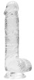 Прозрачный фаллоимитатор Realrock Crystal Clear 6 inch - 17 см.