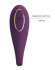Фиолетовый вибратор для двоих August Фиолетовый вибратор для двоих August