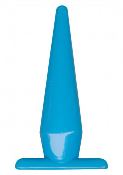 Голубая анальная пробка Funky Blue - 10,50 см.