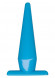 Голубая анальная пробка Funky Blue - 10,50 см.