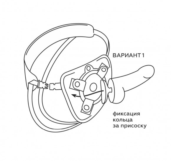 Универсальные трусики Harness UNI strap с корсетом Универсальные трусики Harness UNI strap с корсетом