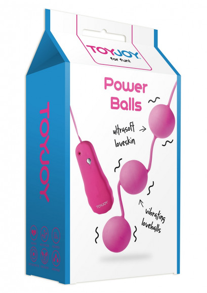 Розовые вагинальные шарики с вибрацией Power Balls Розовые вагинальные шарики с вибрацией Power Balls