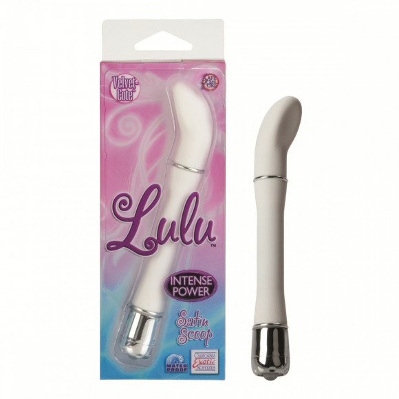Белый вибратор Lulu Satin Scoop Vibe - 15,5 см. Белый вибратор Lulu Satin Scoop Vibe - 15,5 см.