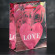 Подарочный пакет Love с розочками и сердечками - 23 х 18 см. Подарочный пакет Love с розочками и сердечками - 23 х 18 см.