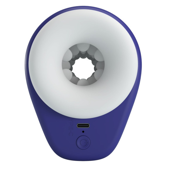 Синий автоматический вибромастурбатор Dj Lady