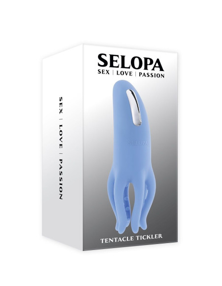 Голубой вибромассажёр Tentacle Tickler
