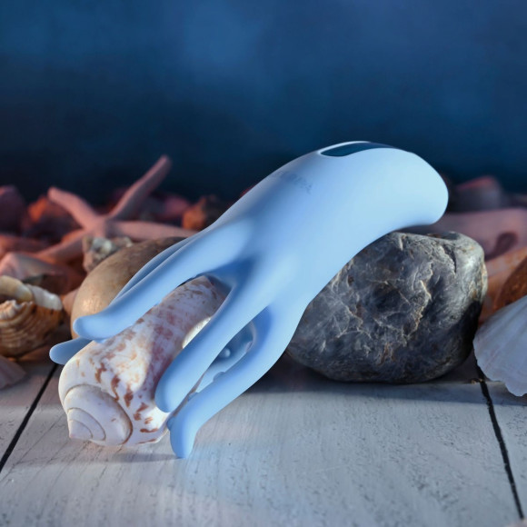 Голубой вибромассажёр Tentacle Tickler